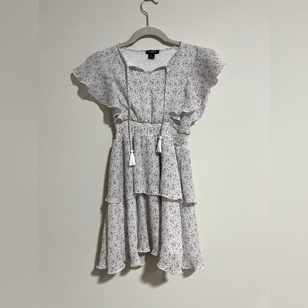TBZ Girls Floral Dress. Size L=12. Pristine Condition.